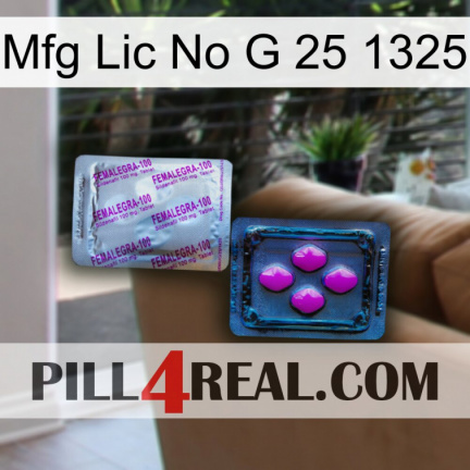 Mfg Lic No G 25 1325 37